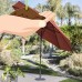 Coral Coast 11-ft. Spun Polyester Patio Umbrella with Push Button Tilt   